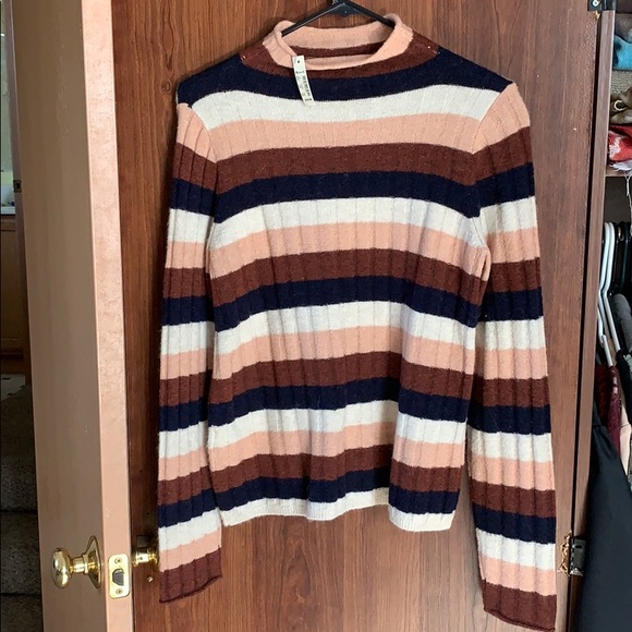 Madewell stripped turtleneck sweater - Picture 3 of 8